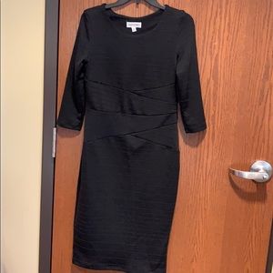 Little black dress- 3/4 sleeve- flattering waist